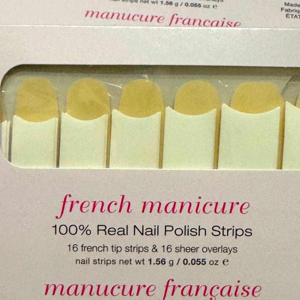 Color Street Set of 2 French Manicure Polish Strips (NWT)
